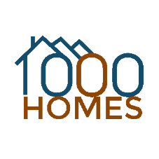 1000 HOMES logo